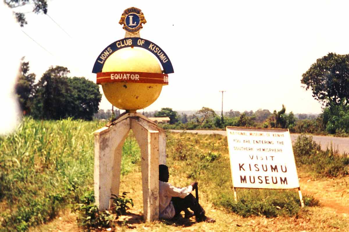 Kisumu Kenya at the equator