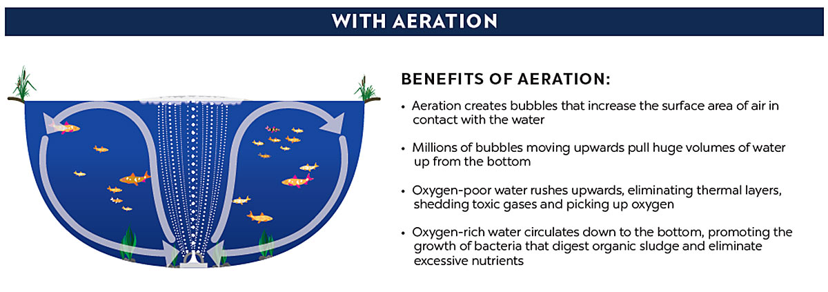 pond aeration diagram