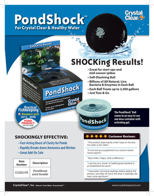 pond shock fact sheet