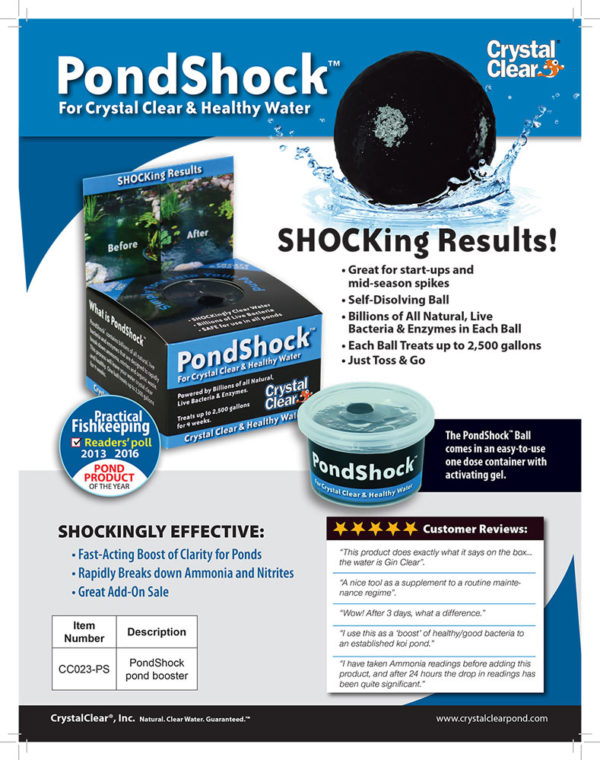 CrystalClear® PondShock™ For Naturally Clear Water Hydrosphere