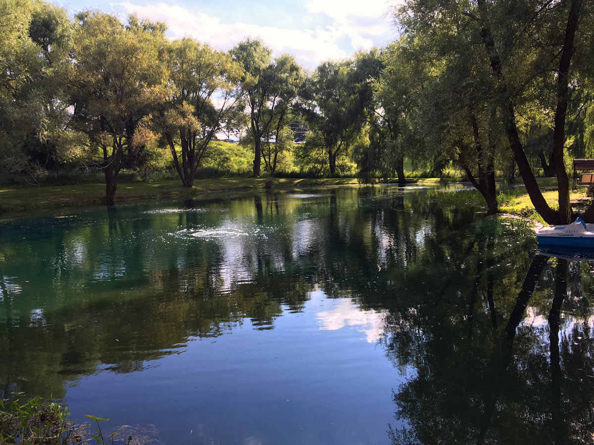 4 outlet pond aeration system installation